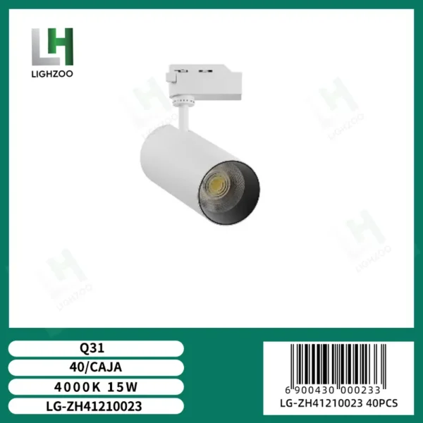 Luz spot para riel