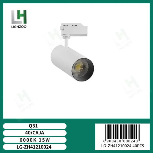 Luz spot para riel
