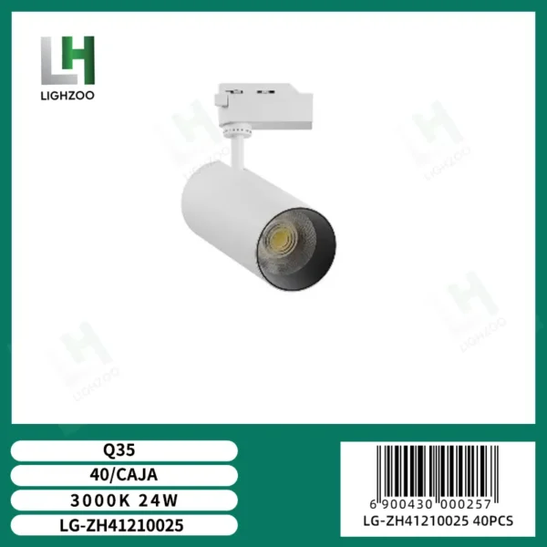 Luz spot para riel