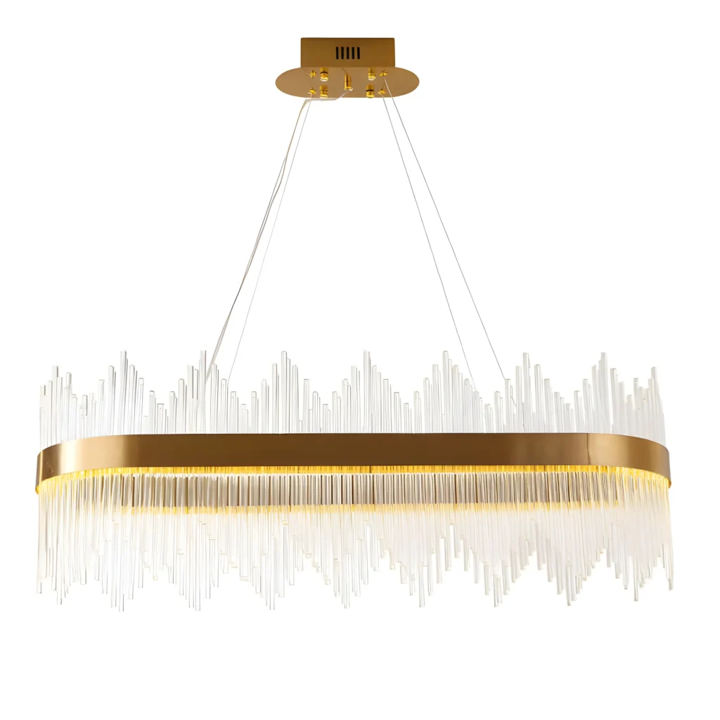 Lampara colgante cristal led