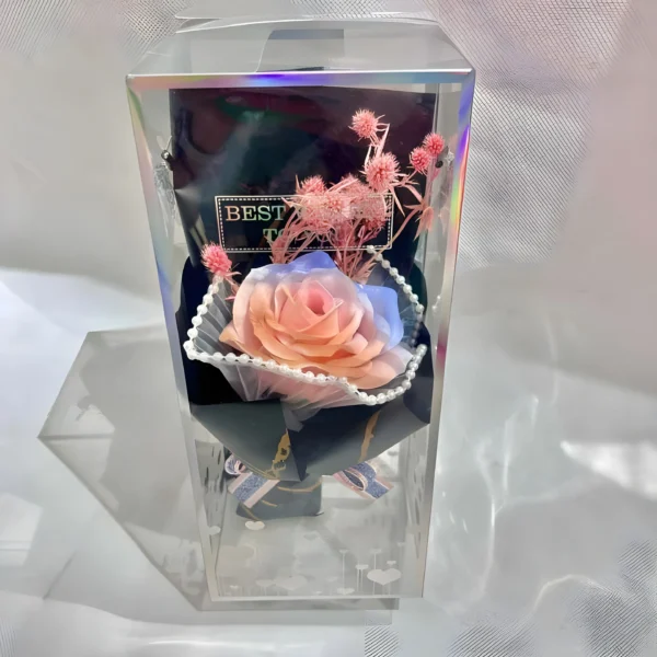 Arreglo de rosas colores varios - Imagen 4