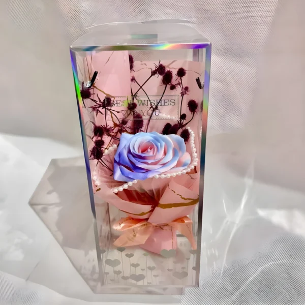 Arreglo de rosas colores varios - Imagen 2