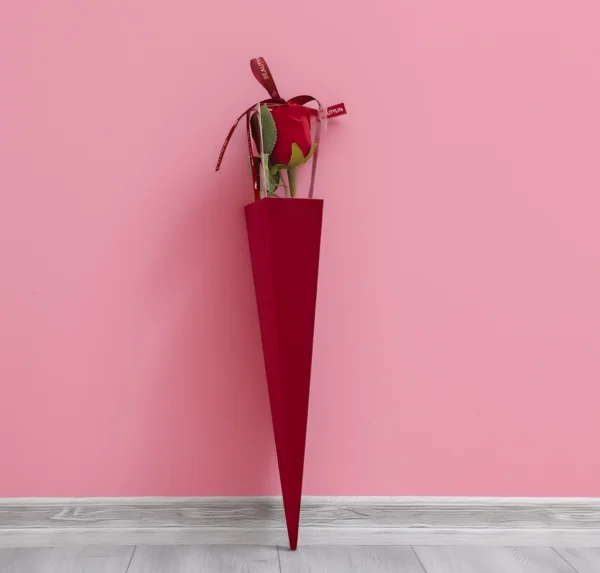 Rosa roja decorativa - Imagen 4