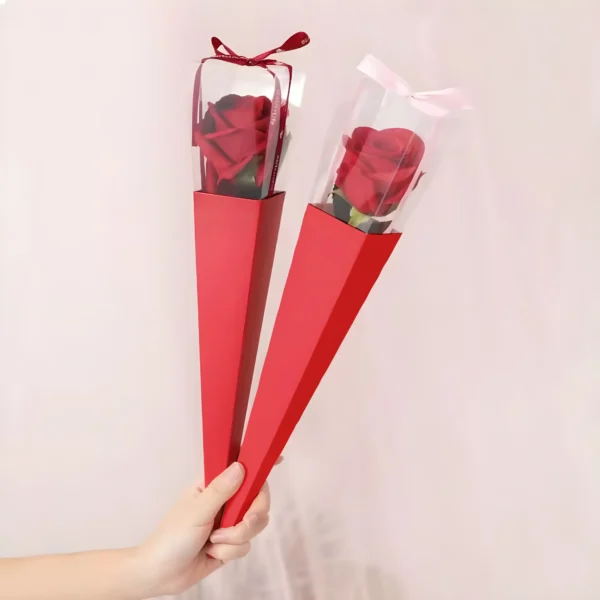 Rosa roja decorativa - Imagen 5