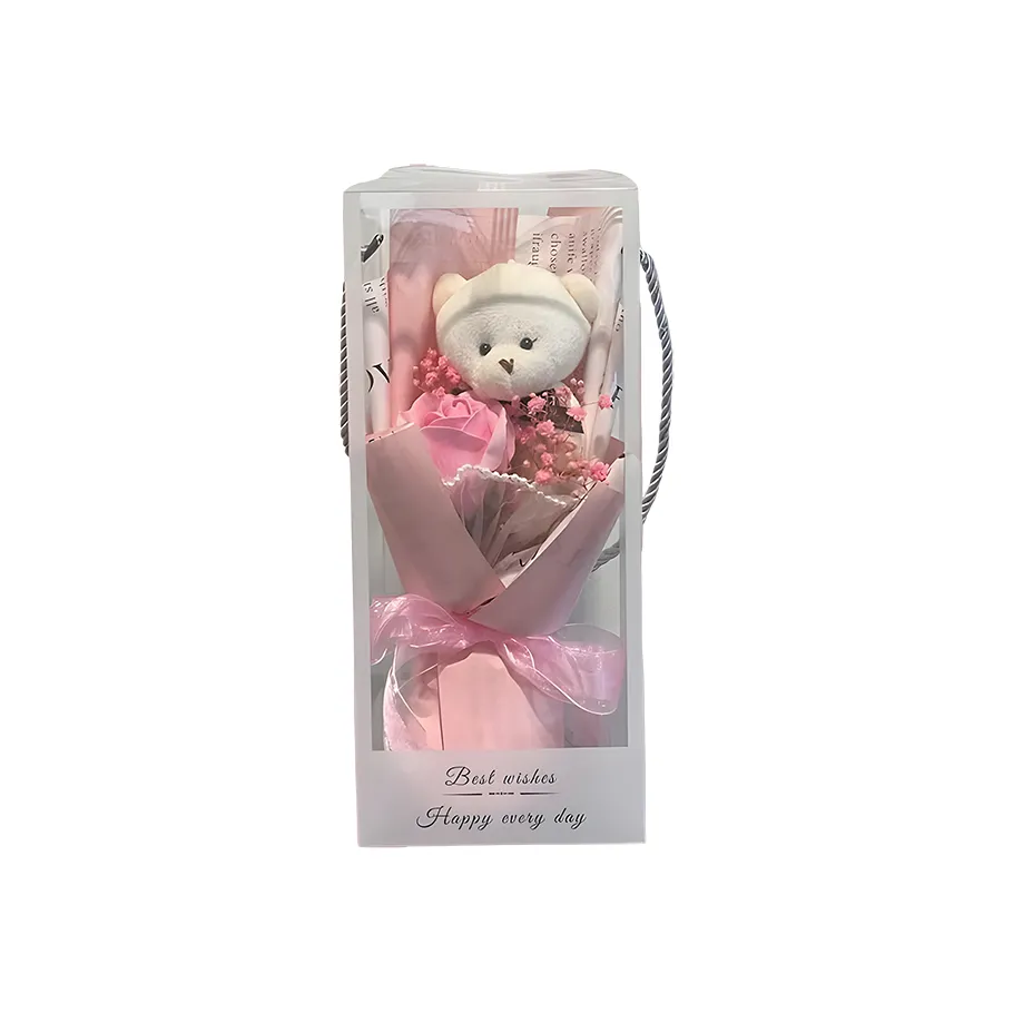Arreglo floral diseño de oso