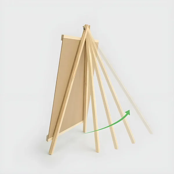 Pizarrón blanco de madera con trípode - Imagen 5