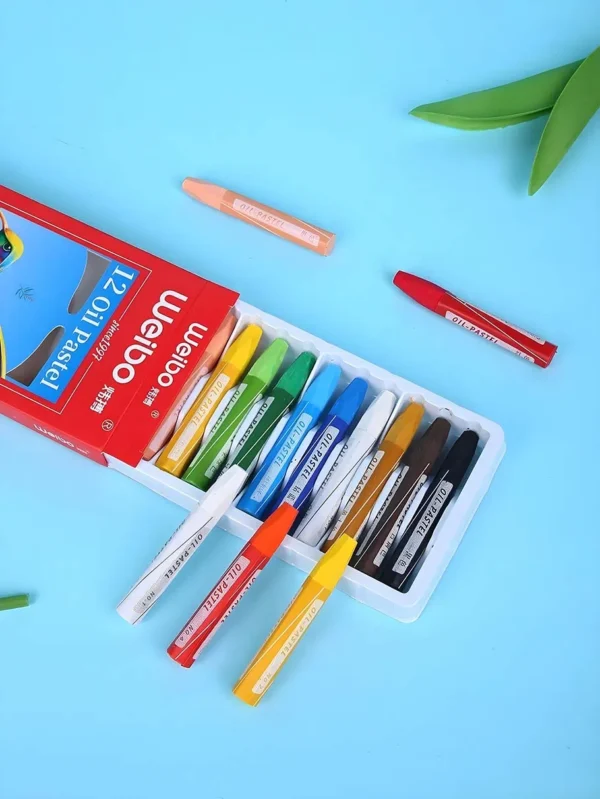 Crayones de óleo 12 unidades - Imagen 4