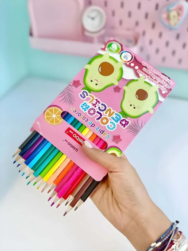Crayones de madera 18 unidades - Imagen 3