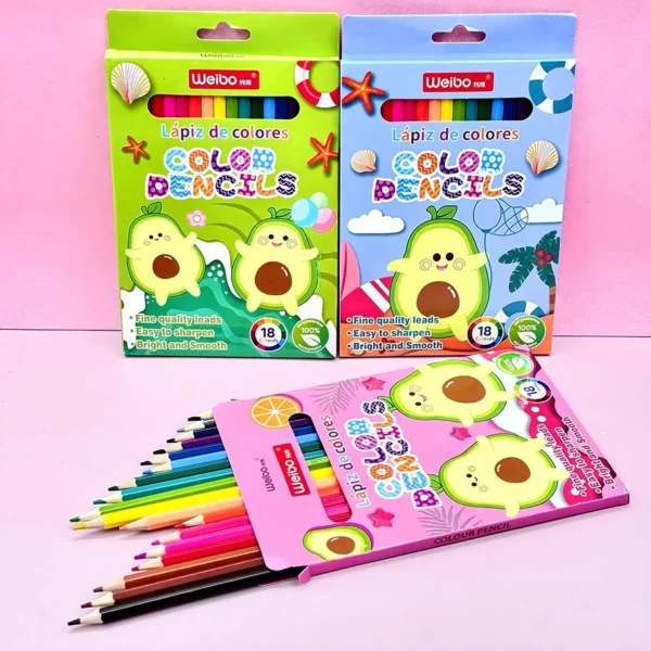 Crayones de madera 18 unidades - Imagen 5