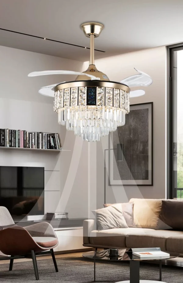 Ventilador de techo con lampara led - Imagen 4