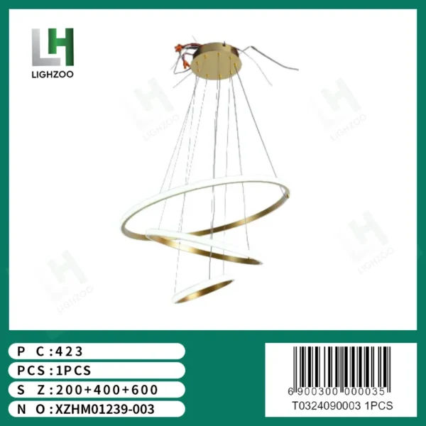 Lámpara decorativa de techo